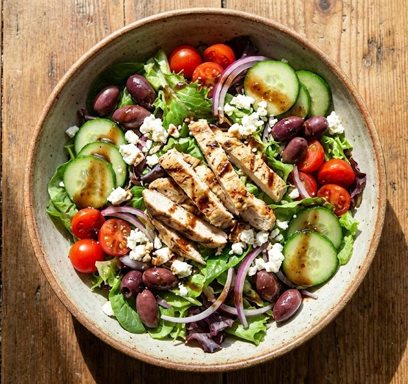 Fresh salad ingredients